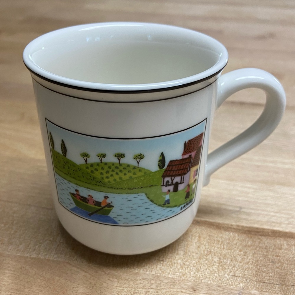 Villeroy & Boch Design Naif collector coffee tea cup #3 BOATERS rooster country
